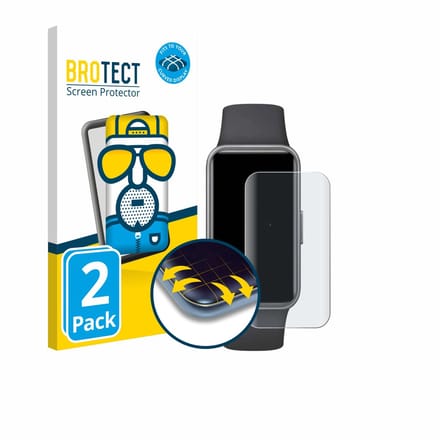 BROTECT - Screenprotector voor Huawei Band 10 - Folie Beschermfolie matte volledig dekking 2 Stuks