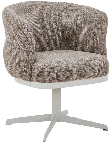 DÉJA Living Eetkamerstoel Maribel - Taupe/Beige - Draaibaar - Set van 2