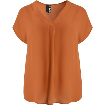 Top met V-hals draping dames Mat Fashion