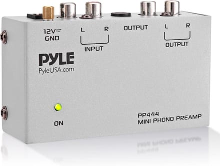 Mini Phono Voorversterker - Audiop Voorversterker voor Platenspelers met RCA Input & Output
