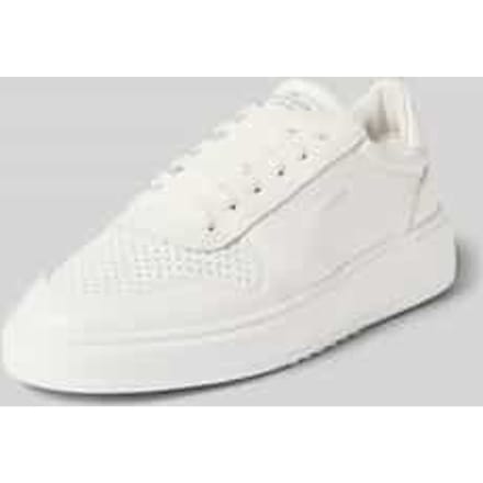 sneakers van echt leer met logoprint