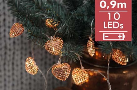 Dauwdruppel "Hartjes"- 90cm - 15 leds