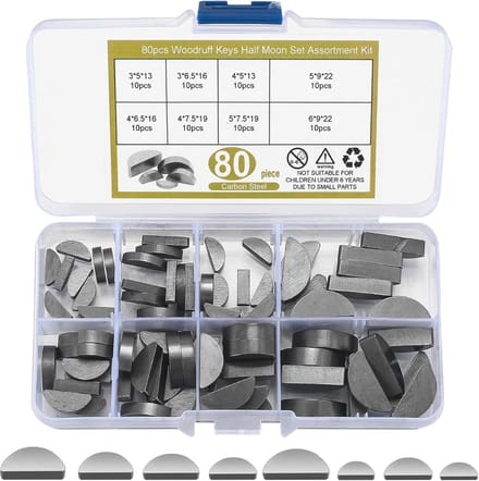 80-delige Assortiment Set Halve Maan Spigot - 3-4-5-6mm