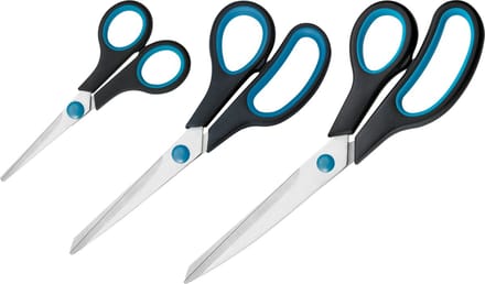 Westcott scharenset - 14 / 20,1 / 24,8 cm - Easy grip - RVS - AC-E90027