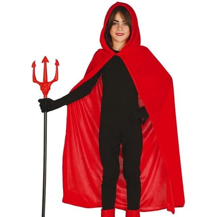 Cape Rouge à Capuche Diable Vampire 100cm black