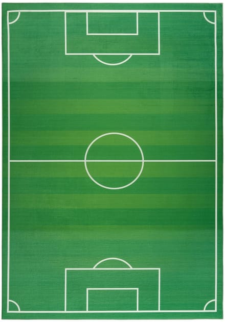 Muratap Kindervloerkleed voetbal wasbaar antislip- 120x170 cm