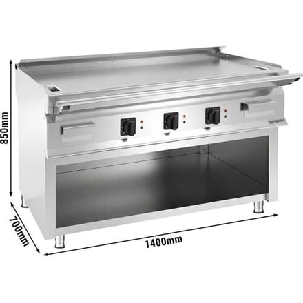 GGM Gastro Elektro Teppanyaki Bratplatte - 13,5 kW - inkl. Unterbau
