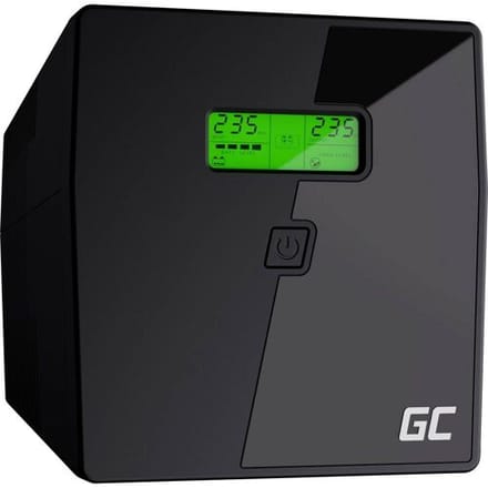 Green Cell PowerProof UPS08 - 1000VA/700W | Line-Interactive | Pure Sine Wave | 24V 2x7Ah
