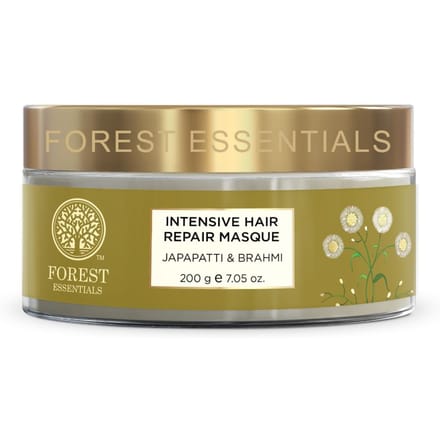 Forest Essentials Intensief Haarherstel Masker, Japapatti en Brahmi, 200g beige