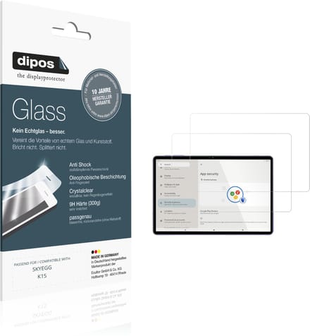 dipos – 2x Pantserfolie geschikt voor SKYEGG K15 | 9H Screenprotector