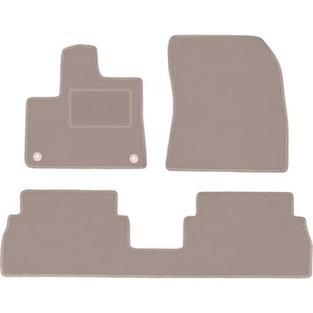 Beige fluwelen matten voor: Paugeot Partner III combivan (2018-)