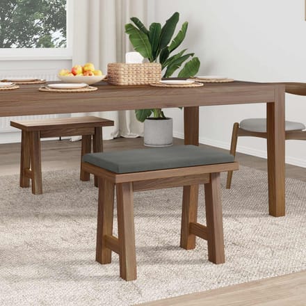 vidaXL - Bankkussen - corduroy - Donkergrijs - Diepte - 35 - cm
