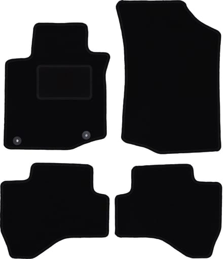 Zwarte veloursmatten voor: Citroen C1 II hatchback (2014-)