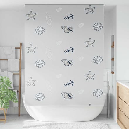 vidaXL - Doucherolgordijn - 160x240 - cm - stofbreedte - 156 - cm