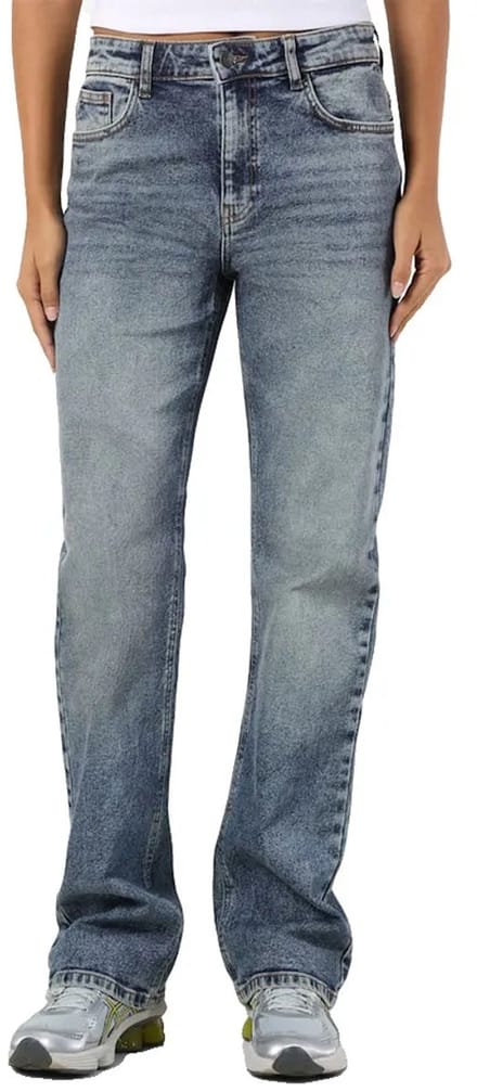 Noisy May Monica Straight Hoogzittende Jeans Blauw 32 / 32 Vrouw