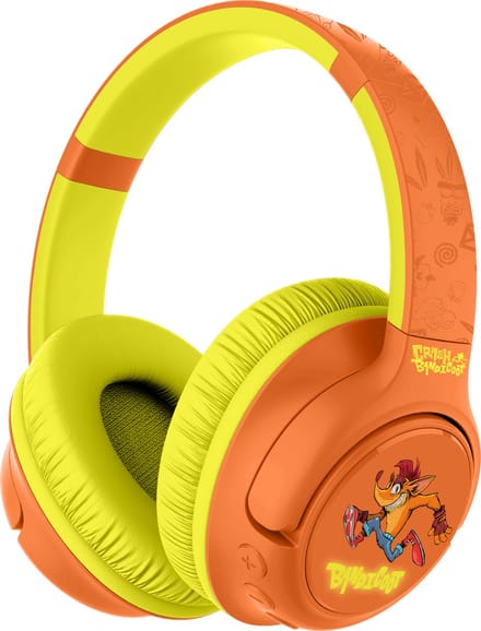 Crash Bandicoot - draadloze koptelefoon - led lights design - over-ear model - microfoon - 50 uur speeltijd