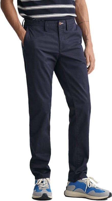 Gant Twill Slim Fit Chino Broek Blauw 32 / 34 Man