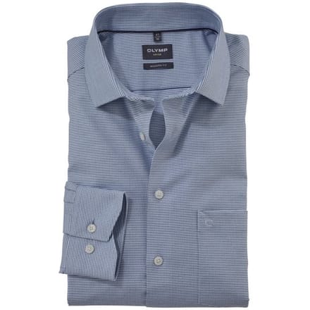 OLYMP Luxor Overhemd, Modern Fit, Global Kent, Bleu