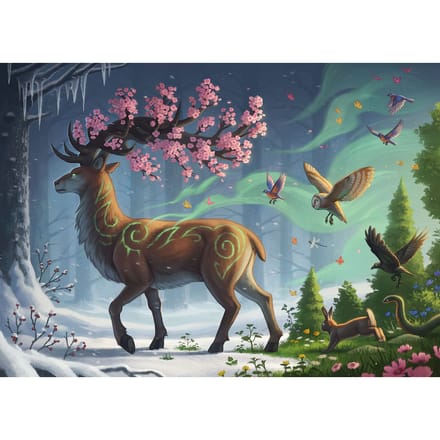 Ravensburger Hert van de lente 1000 stukjes Volwassenen puzzels