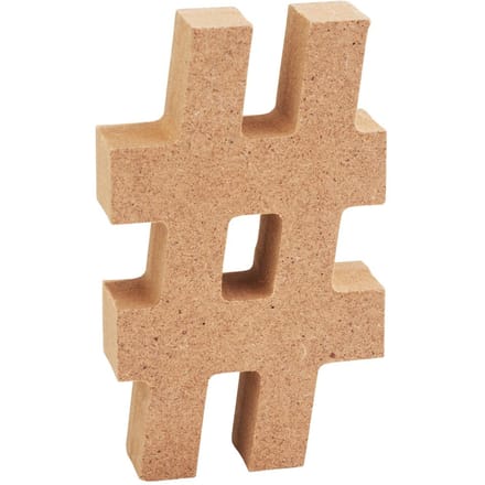 VBS MDF-brieven - Tekenen "#"