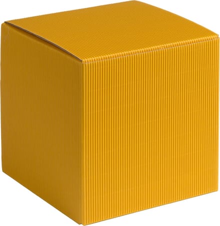 Cadeauverpakking vierkant-kubus karton, 15x15x15cm GEEL (100 stuks)