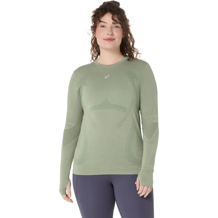 Asics road seamless ls top hardloop t-shirt lange mouw zomer dames -