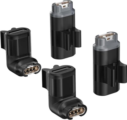 USB-C Hoek Adapter - Type-C Verloopstuk - Apparaten Laden - 90 Graden Hoek - 4 Stuks - Zwart