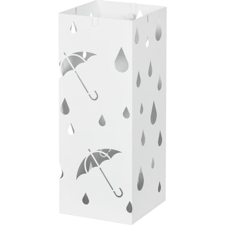 4goodz Paraplustandaard Staal - 4 Haken - Wateropvangbak - Staal - Wit
