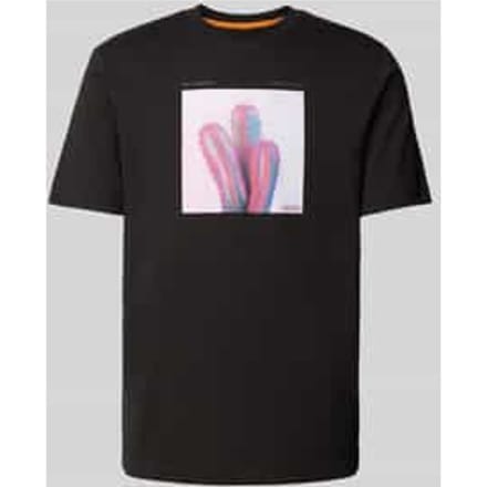 T-shirt met labelprint, model 'mextour'