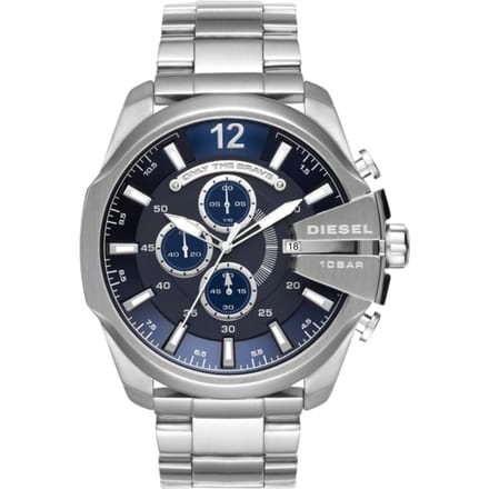 Diesel Mens Mega Chief Series Silver Watch DZ4417