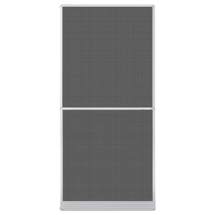 vidaXL - Scharnierend - Insectenscreen - Wit - en - Zwart - 100 - x - 215 - cm
