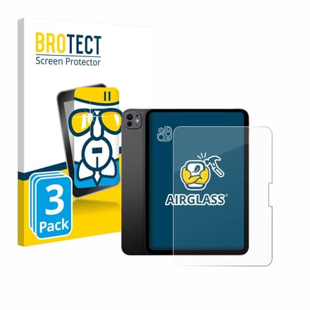 Screenprotector 3 Stuks voor Apple iPad Pro 11" 2025 (Voor+Camera) Beschermglas transparant