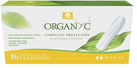 Tampons van 100% gecertificeerd katoen, voor moderne bloedingen - 16 stuks