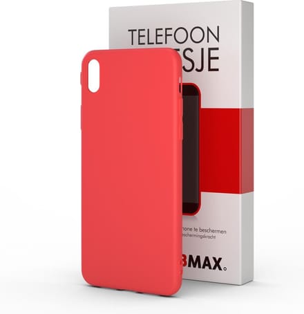BMAX Hoesje Rood geschikt voor iPhone X| Dun en beschermend telefoonhoesje | Case