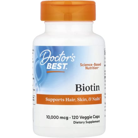 Doctor's Best, Biotine, 10 000 mcg, 120 gélules végétales