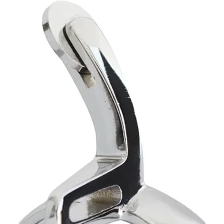 Hispano Hipica Brass Country Long Neck Inward Curve Flat Rowel Sporen Zilver