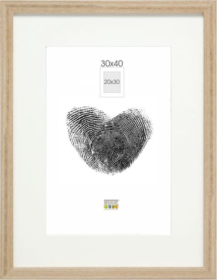 Deknudt S66KH1 P1 30x40 Wissellijst Papierformaat: 30 x 40 cm (b x h) 30 cm x 40 cm Eiken