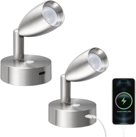 Dimbare 12V LED Wandleeslamp met Type C Snellader - Rotatable Spotlight voor Camper en Boot
