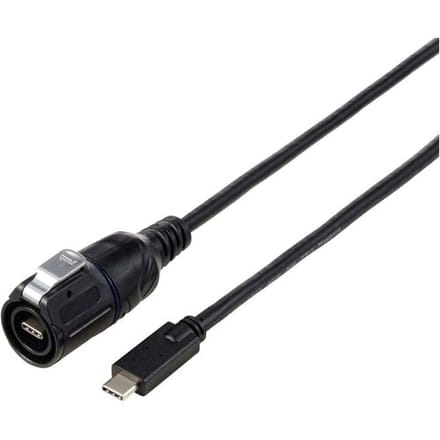 TRU COMPONENTS TC-12770464 USB-C-adapter inclusief 1 m kabel 1 stuk(s)