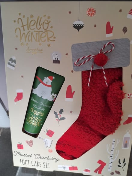 foot care set - geschenk set kerst - leuk geschenk - winter - cranberry - voet geschenk
