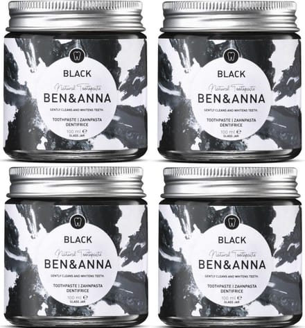 BEN&ANNA - charcoal tandpasta - 4 pak