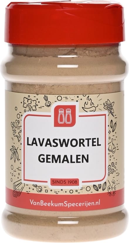 Van Beekum Specerijen - Lavaswortel Gemalen - Strooibus 130 Gram