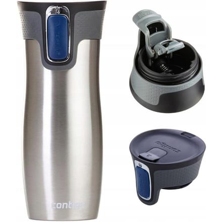 Contigo West Loop Autoseal Thermosbeker, Isoleerbeker, 470 ml - Stainless Steel