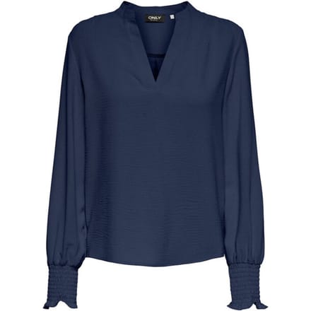 ONLY - ONLMETTE V-NECK LS SMOCK TOP NOOS WVN Dames Top