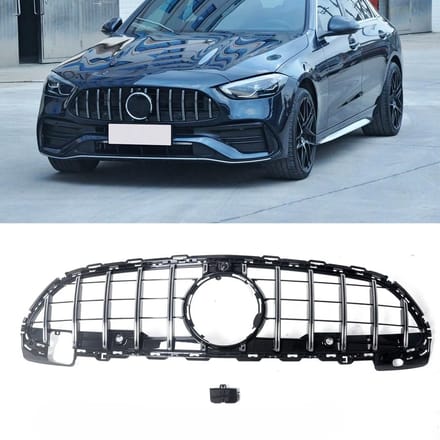 Sport Grill Compatibel Met Mercedes C-Klasse W206 Chrome
