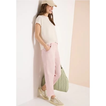 Mid Waist Barrel Leg broek in Casual Fit