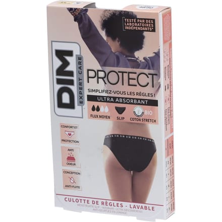 DIM Protect Wasbare mentstruatieslip | Slip Biologisch katoen Medium flow 48/50 1 Menstruatieslip