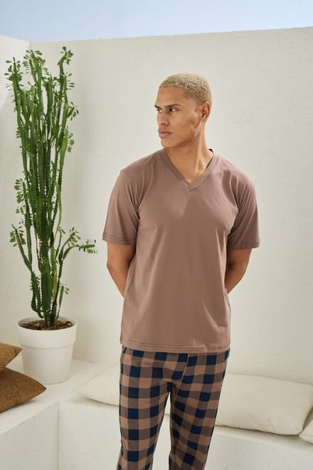 Heren Huispak/Pyjama Enzo / Beige /4XL