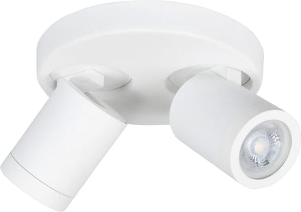 Opbouwspot Blane Zwart Metaal Rond GU10 2-voudig ⌀ 17cm