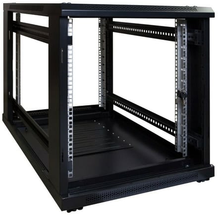 DSIT 12U mini serverkast met geperforeerde deur 600x1000x720mm (BxDxH) - serverbehuizing - serverrack - 19 inch